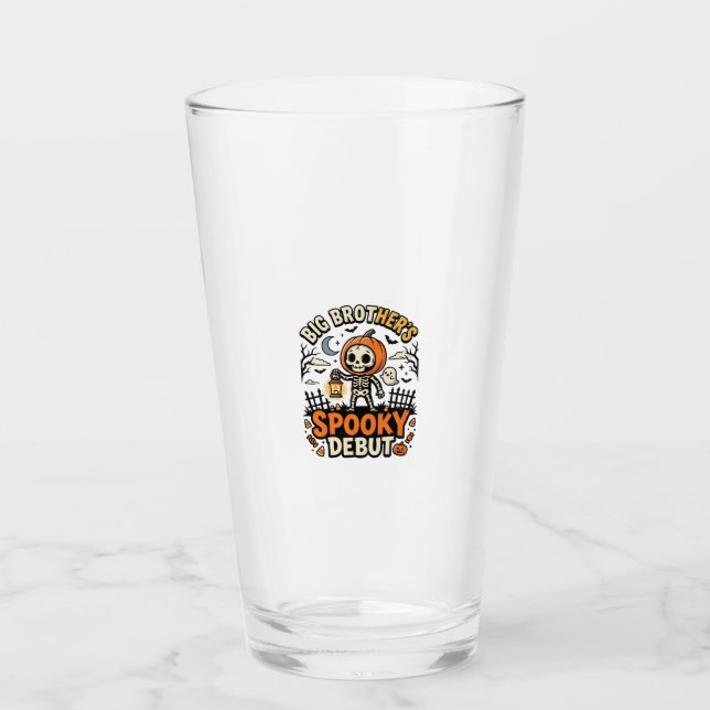 Halloween Big Brother Gruseliger Debüt Glas (Vorderseite)