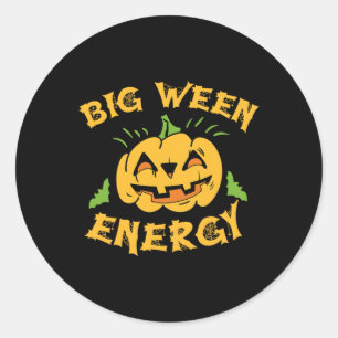 Halloween Big Ween Kostüm Pumpkin Lover Oktober T Runder Aufkleber