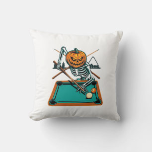 Halloween Billard Kürbis Skelett Pool Kissen