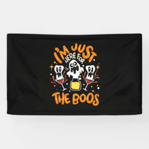 Halloween bin ich gerade hier für die Boos Banner