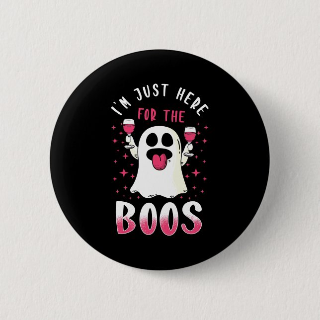 Halloween bin ich gerade hier für die Boos Button (Vorderseite)