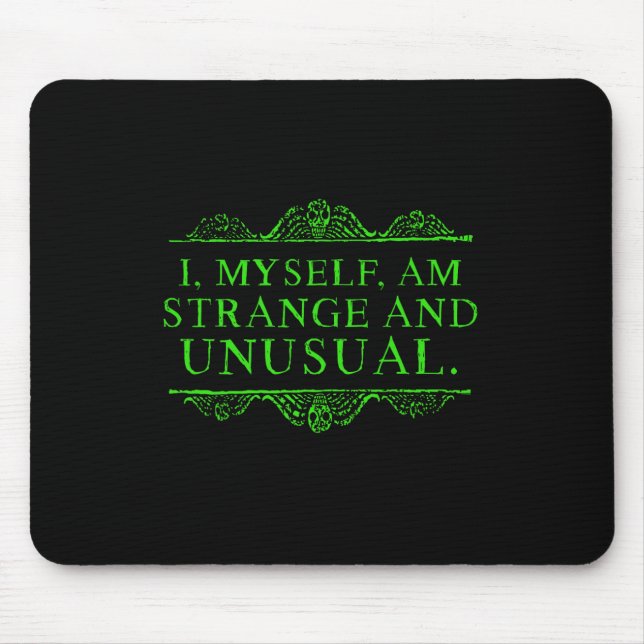 Halloween bin ich selber seltsam und ungewöhnlich  mousepad (Vorne)