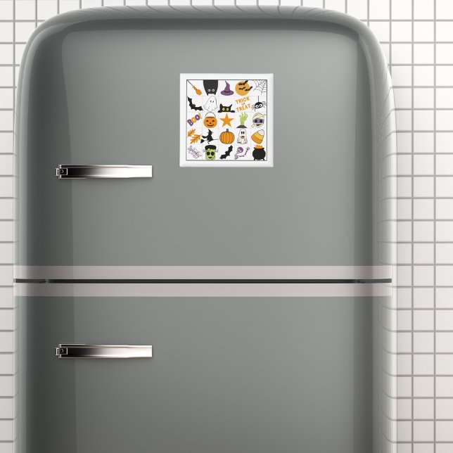 Halloween Bingo Card Magnet (This item is for display purposes only to illustrate the design element. )