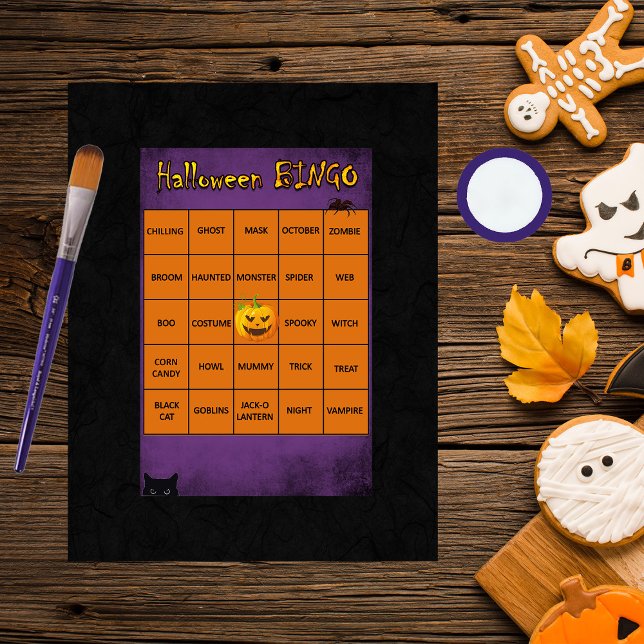 Halloween BINGO Card Scrapbook Mat (Von Creator hochgeladen)