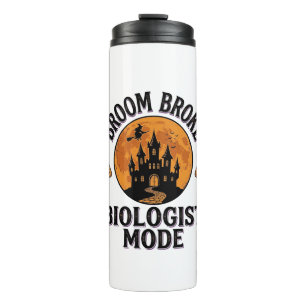 Halloween-Biologe-Shirt Vintage Gruselige Wissensc Thermosbecher