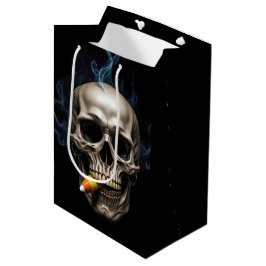 Halloween Birthday Rauchen Skull Biting Candy Mais Mittlere Geschenktüte