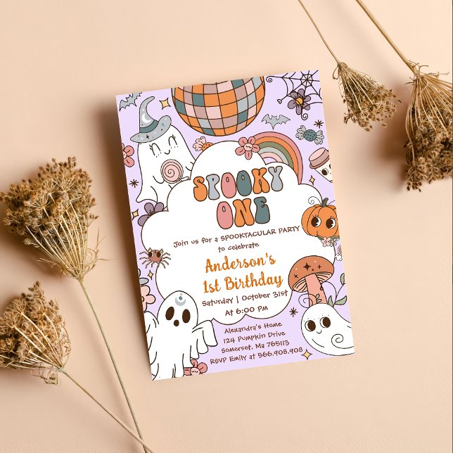 Halloween Birthday Spooky One Party Einladung (Von Creator hochgeladen)