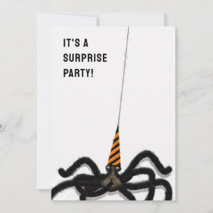 Halloween Birthday Surprise Party Einladung
