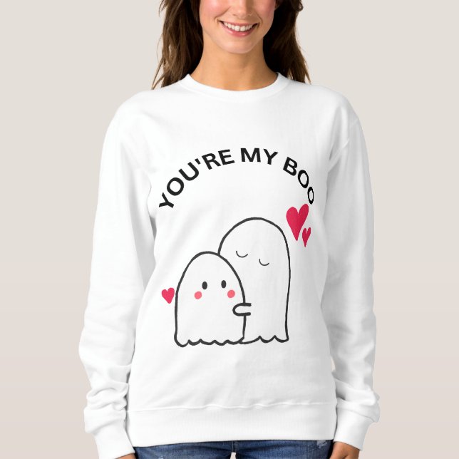 Halloween bist du mein Boo Sweatshirt (Vorderseite)