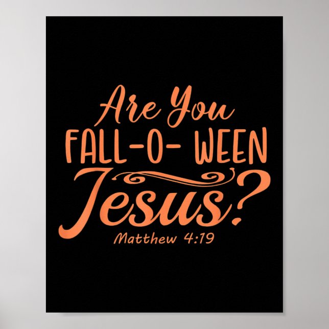 Halloween bist du zwischen Jesus Matthew Christus Poster (Vorne)