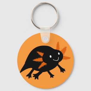 Halloween Black Axolotl Schlüsselanhänger