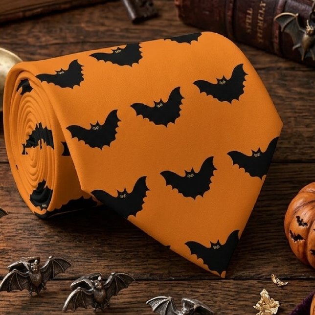 Halloween Black Bat Krawatte (Von Creator hochgeladen)