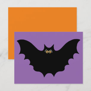 Halloween Black Bat Postkarte
