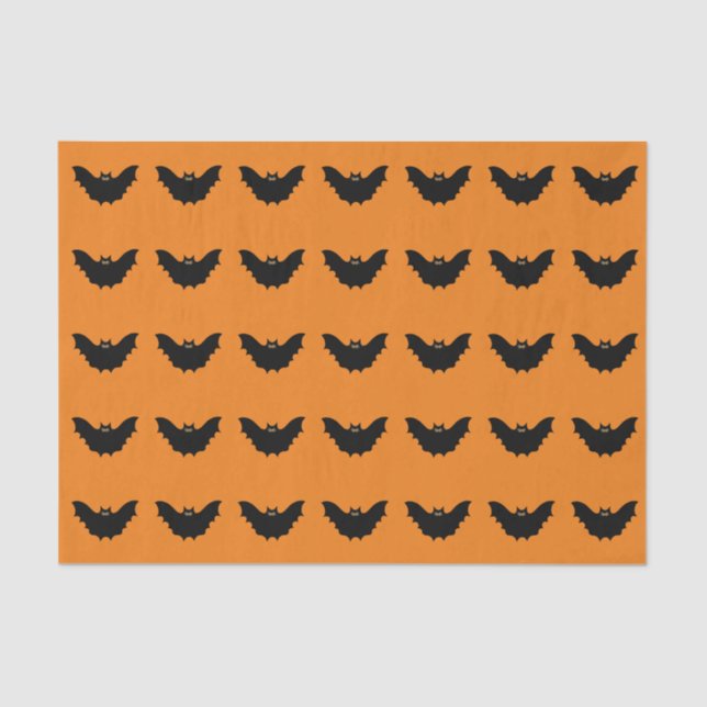 Halloween Black Bat Seidenpapier (Vorderseite)