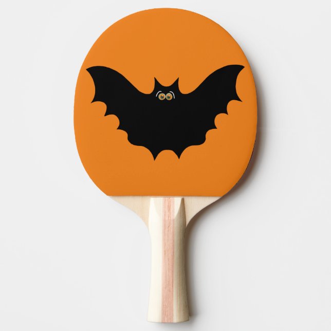Halloween Black Bat Tischtennis Schläger (Vorderseite)