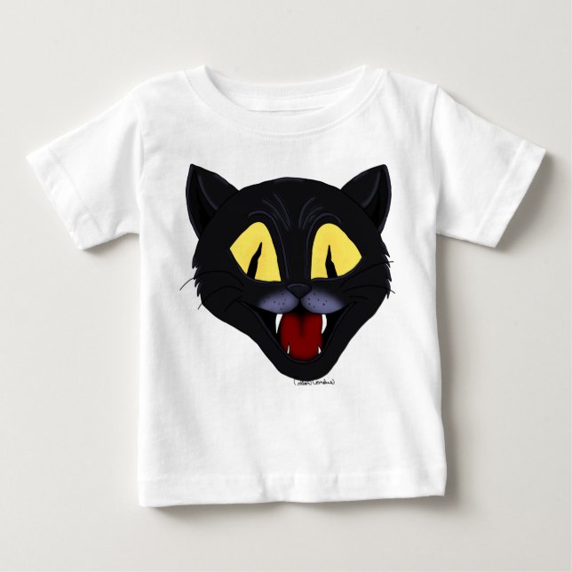 Halloween Black Cat  Baby T-shirt (Vorderseite)