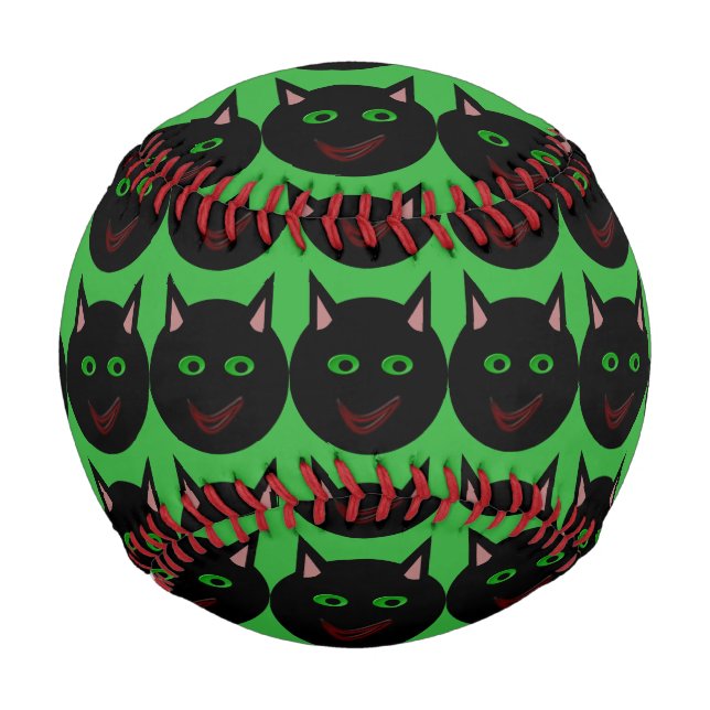Halloween Black Cat Baseball (Vorderseite)