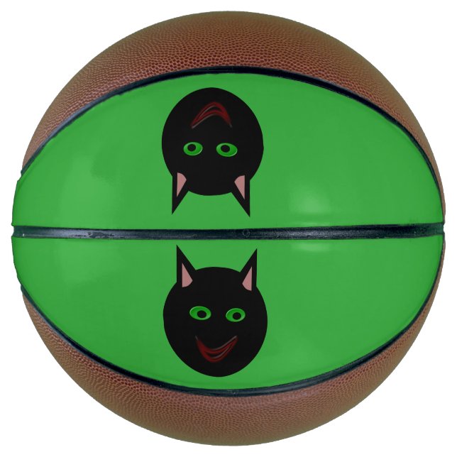 Halloween Black Cat Basketballs (Vorderseite)