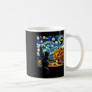 Halloween Black Cat Comma La Starry Night Art Kama Kaffeetasse