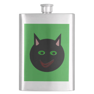 Halloween Black Cat Flask Flachmann