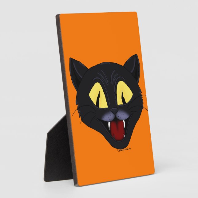 Halloween Black Cat Fotoplatte (Seite)