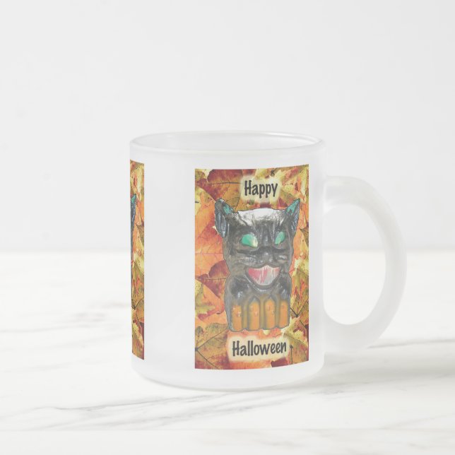 Halloween Black Cat Glass Tasse Varieté Set (Rechts)