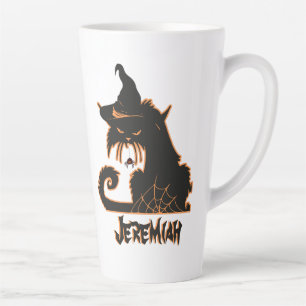 Halloween Black Cat Hexe Spooky Spiders Milchtasse