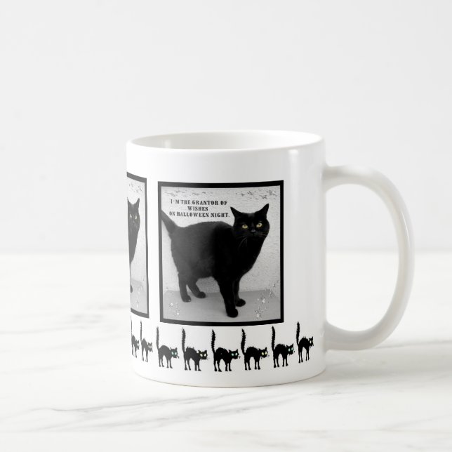 Halloween Black Cat Kaffeetasse (Rechts)