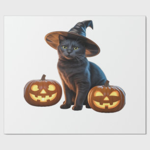 Halloween Black Cat Magic Classic T-Shirt Geschenkpapier