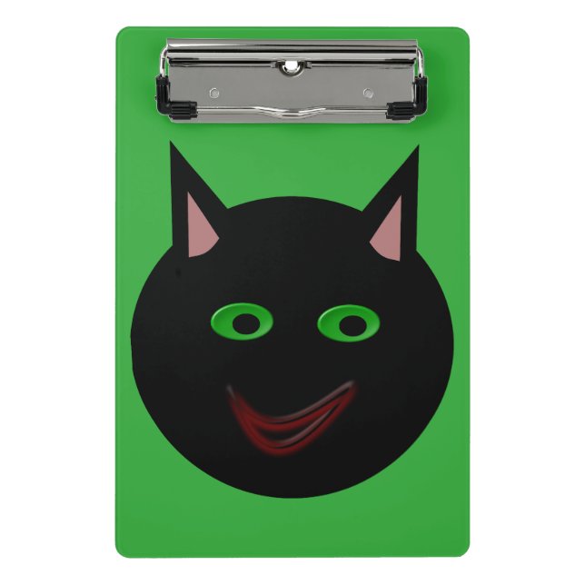 Halloween Black Cat Mini Clipboard Klemmbrett (Vorderseite)