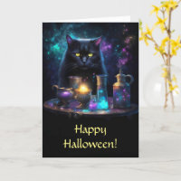 Halloween Black Cat mit magischen mystischen Träne