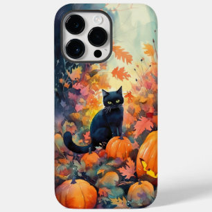 Halloween Black Cat mit Pumpkins Beängstigend Case-Mate iPhone 14 Pro Max Hülle