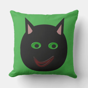Halloween Black Cat Outdoor Pillow Kissen
