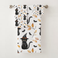 Halloween Black Cat Pattern - Witchy Cat