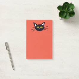 Halloween Black Cat Post-it Klebezettel