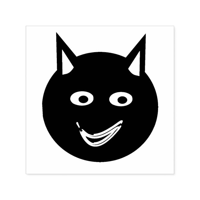 Halloween Black Cat Self Inking Briefmarke Permastempel (Design)
