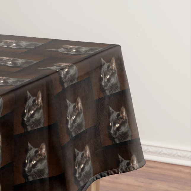 HALLOWEEN BLACK CAT-Tableclout Tischdecke (Beispiel)