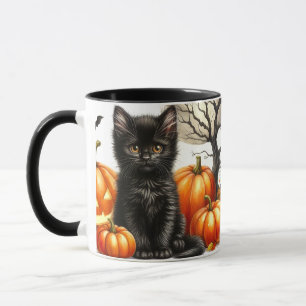 Halloween Black Cat Tasse