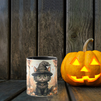 Halloween Black Cat Tasse