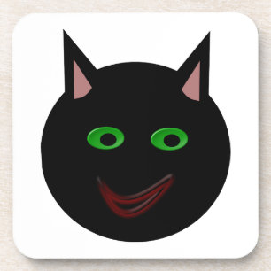 Halloween Black Cat Untersetzer