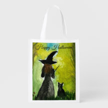 Halloween Black Cat Watercolor Modern