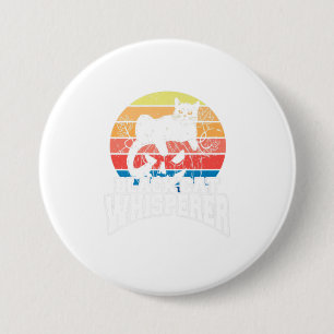 Halloween Black Cat Whisperer Button