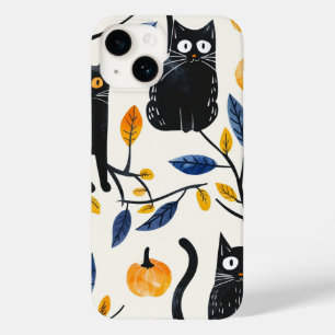 Halloween Black Cats and Moons Funny Witchy für K Case-Mate iPhone 14 Hülle