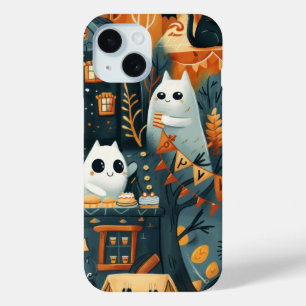 Halloween Black Cats and Moons Funny Witchy Kids Case-Mate iPhone Hülle