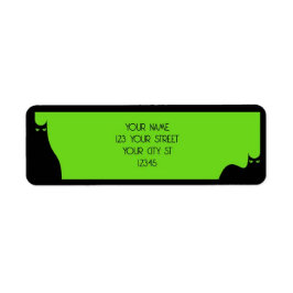 Halloween Black Cats Spooky Eyes Green Niedlich Mo