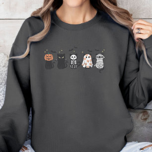 Halloween Black Cats Spooky Niedlich Funny Sweatshirt
