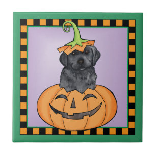 Halloween Black Lab Fliese