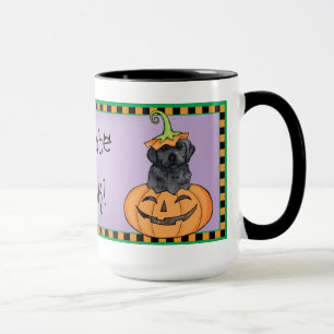 Halloween Black Lab Tasse