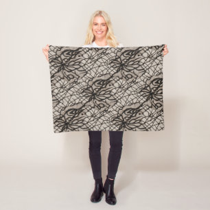Halloween Black Lace Spieglein Web Blanket - Nahtl Fleecedecke