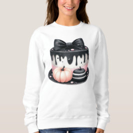 Halloween Black Pink Cake Leckerei Spooky Sweatshirt